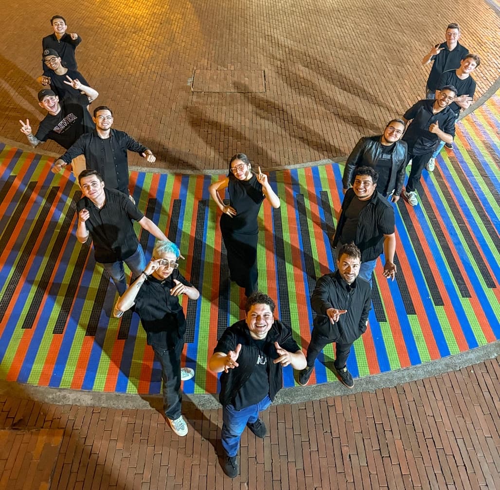 Integrantes de Bellacoson en Bogotá